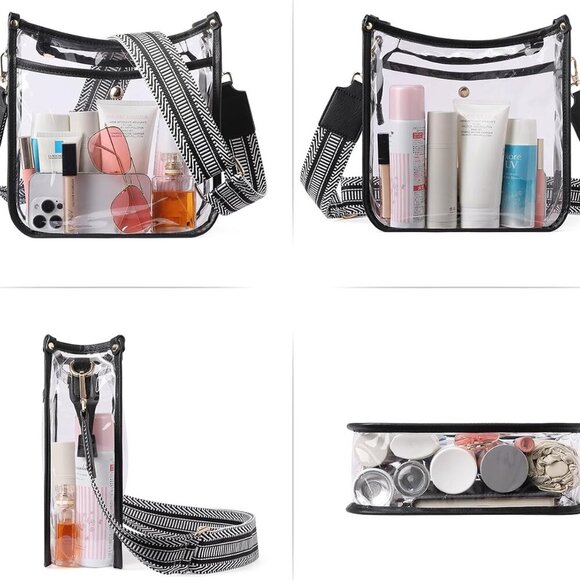 Clear Purse,Clear Bag For Stadium Events,Stadium Approved Crossbody Bag Purses f - Picture 6 of 7